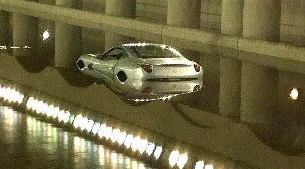 Flooded Ferrari