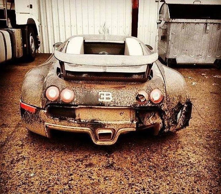 abandoned Bugatti Veyron