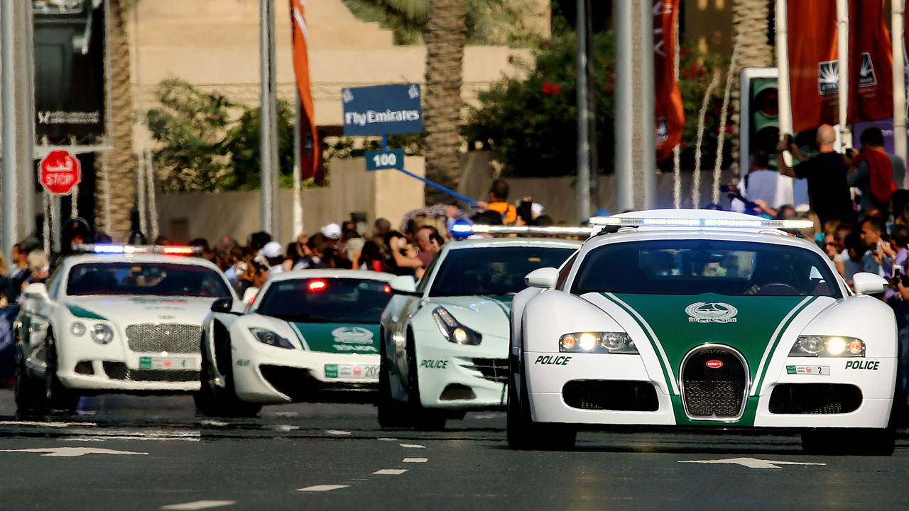 Dubai police cars