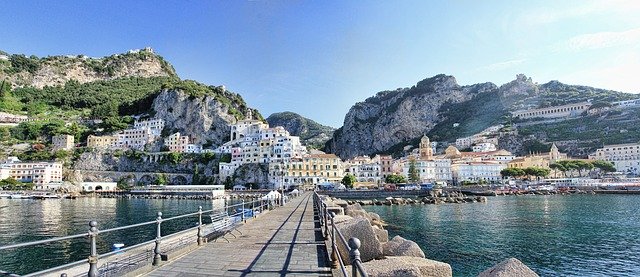 Amalfi Coast in Italy, one of the top 10 luxury yachting destinations.